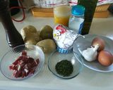 Foto del paso 1 de la receta: Patatas a la importancia con jamón