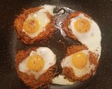 Une image de l'étape 3 de Oeuf au plat dans son nid de patate douce.