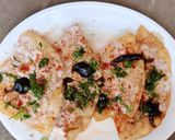 A picture of step 5 of Dahi Khasta.
