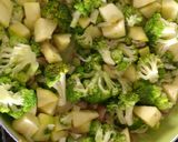 A picture of step 1 of Broccoli - Zucchini Soup.