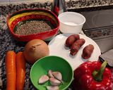 Foto del paso 1 de la receta: Lentejas con verduras y chorizo