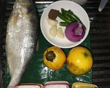 Gambar langkah 1 resipi Sup Ikan Masin Terung Asam.