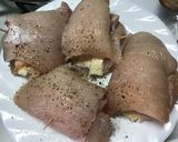 Foto del paso 3 de la receta: Filetes de pollo rellenos de queso y bacon en salsa de champiñón
