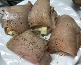 Foto del paso 3 de la receta: Filetes de pollo rellenos de queso y bacon en salsa de champiñón