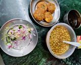 A picture of step 3 of Aloo Tikki Masala Chaat.