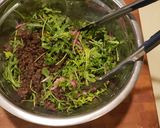 A picture of step 12 of Lentil Salad Crostini with Chevre and Prosciutto.