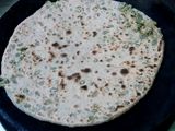 Spicy sprout moong parantha