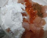 A picture of step 2 of Chicken chana chaat.