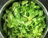 A picture of step 2 of Aloo spinach curry.