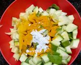 A picture of step 2 of Raw mango Achar.
