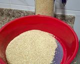 A picture of step 1 of Quinoa Mediterranean Salad.