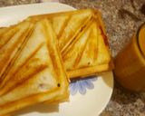 A picture of step 4 of Chicken kabab (toast sandwich).