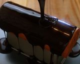 A picture of step 20 of Glossy! Creamy Chocolate Mousse Cake.