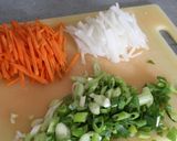 A picture of step 1 of Kimchi (vegan).