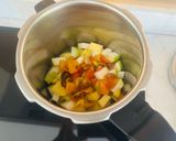 A picture of step 4 of Satvik Lauki Aaloo Sabji~Light Soulful Meal Dish -BottleGourd-Potato Curry😋.