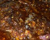 A picture of step 10 of Shito stew.
