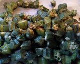 A picture of step 8 of Okra with Potatoes.