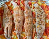 A picture of step 4 of Mackerel Fillet on a Fragrant Vegetable Pillow.