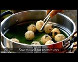 A picture of step 8 of Saamai Uppu Urundai.