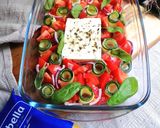 Makaron z zapiekanym serem feta i warzywami krok przepisu 2 zdjęcie