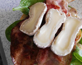 Foto del paso 4 de la receta: Bocadillo de bacon, champiñones y queso de cabra