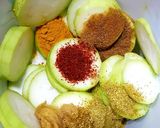 A picture of step 1 of Dudhi na pita -Lauki Sabji.