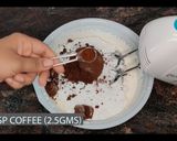 A picture of step 3 of Easy chocolate ice cream recipe eggless without ice cream maker.