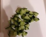 Uborkás kuszkusz tejföllel recept fázis 1 fotója