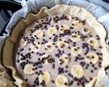 Une image de l'étape 2 de Tarte bananes chocolat.