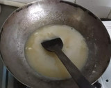A picture of step 1 of Moong dal halwa.
