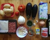 Moussaka, muszaka (rakott padlizsán) 🍆🍅🥔🐮🥛🧀🏛🍽 recept fázis 1 fotója