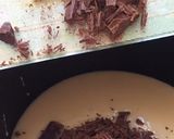 A picture of step 2 of Yumy chocolate fudge.
