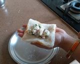 A picture of step 2 of Paneer stuffed rolls.