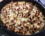 A picture of step 17 of Turnip and Potato Gratin with Mini Pork Sausages.