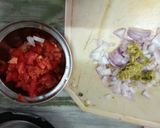 A picture of step 2 of Veg of Soya Granuals.