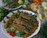 Borban sült töltött kecsege recept fázis 6 fotója