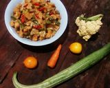 Foto langkah ke 7 dari resep Tumis Tahu Kol Buncis Deva.