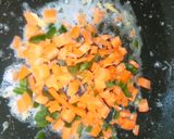 A picture of step 3 of Egg fried Rice with mayo garlic sauce.