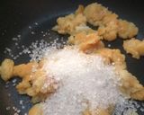 A picture of step 4 of Aloo ka halwa.