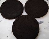 A picture of step 3 of Nutella cake.