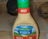 A picture of step 1 of Creamy buffalo chicken dip.