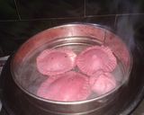 A picture of step 2 of Beetroots ravioli.