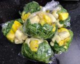 Hình bước làm 1 của món Sinh tố xanh xanh