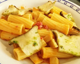 Foto del paso 8 de la receta: Rigatoni con jamón y setas en salsa de tomate