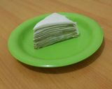 Foto langkah ke 8 dari resep Mille Crepes Greentea Cake (step by step).