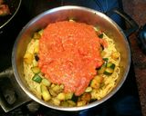 Foto del paso 3 de la receta Espaguetis con albóndigas y calabacín