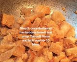 A picture of step 2 of Bread dry fruits Halwa.