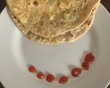 A picture of step 7 of Aloo Paratha.