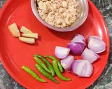 A picture of step 1 of Shahi paneer.