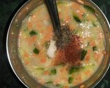 A picture of step 3 of Vegetables omelette.